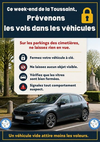 Affiche A3 de prévention contre les vols page 0001