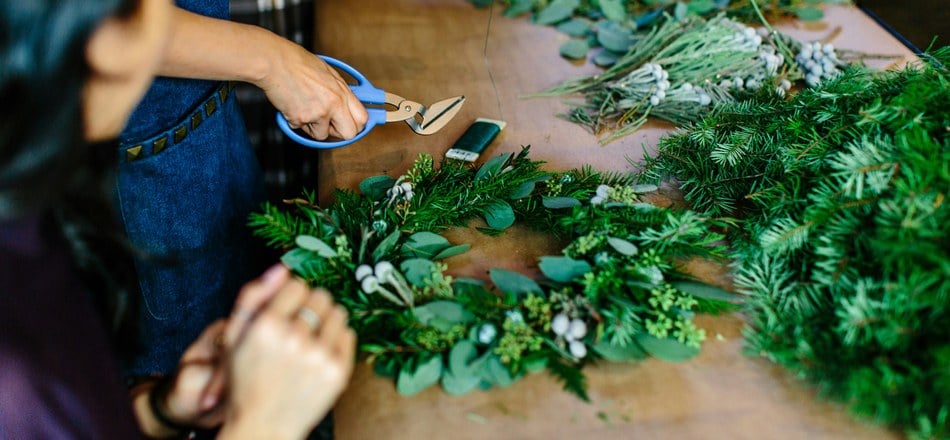 Atelier créatif : réalisez votre couronne de Noël