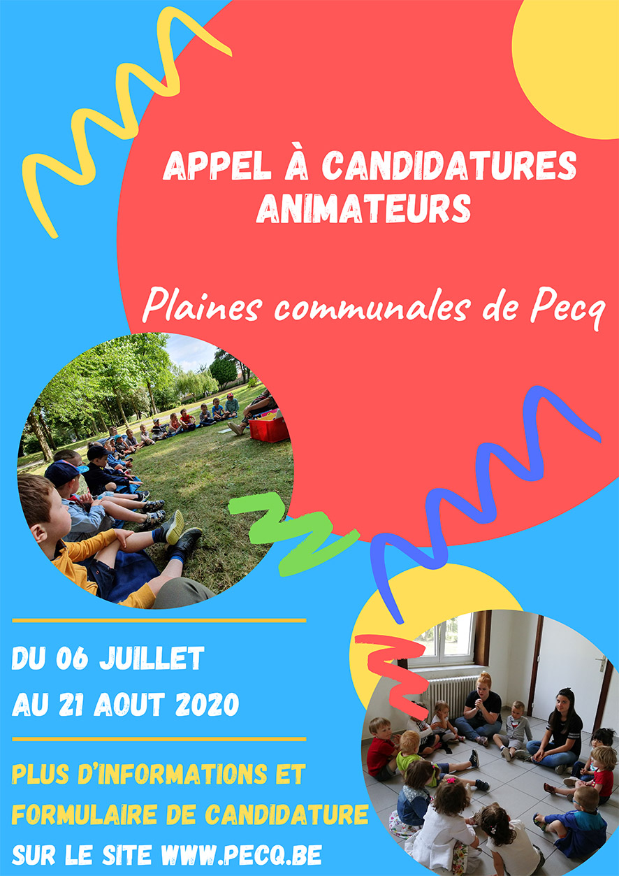 Affiche appel à candidatures Plaines communales Pecq 2020