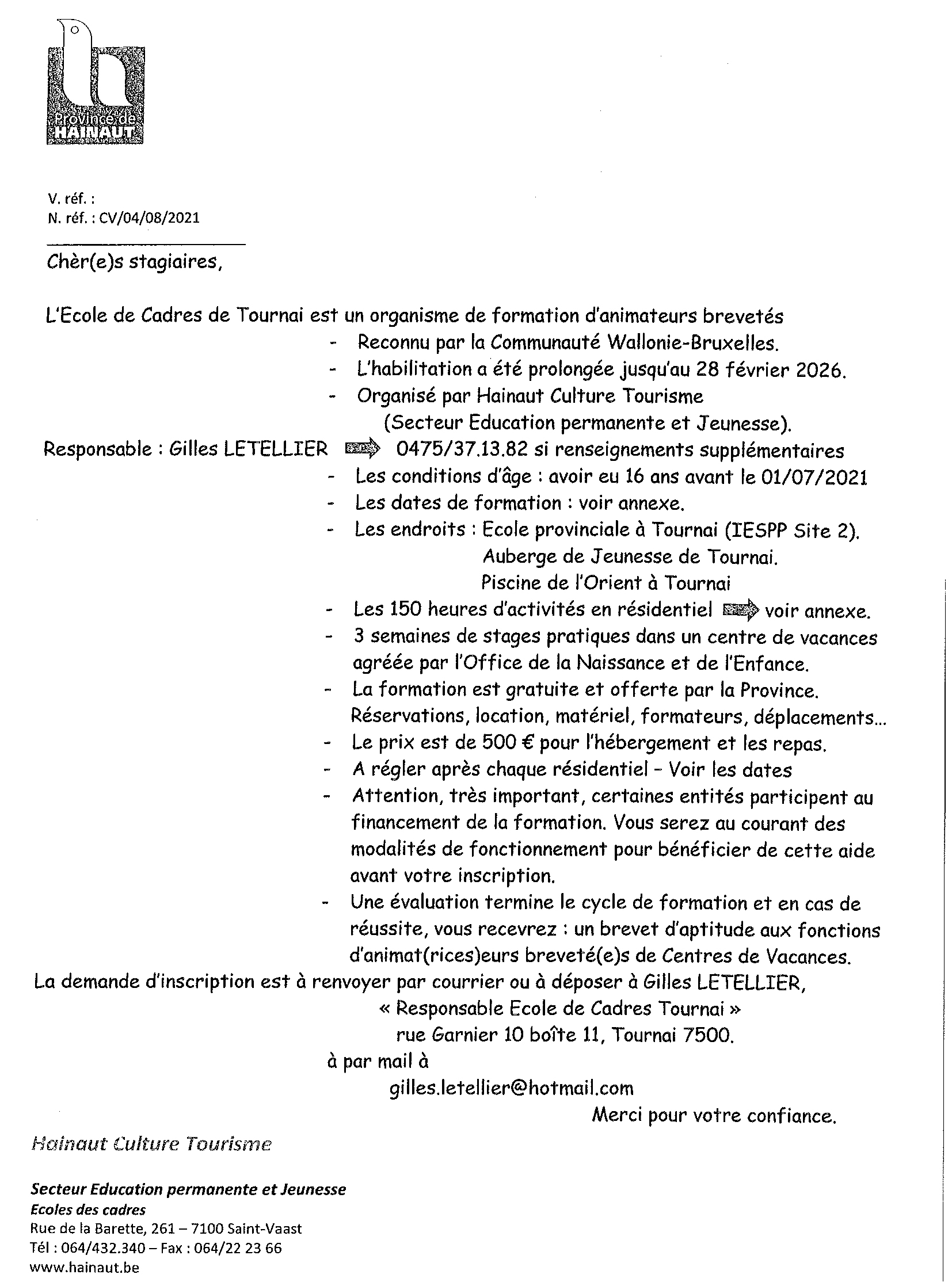 courrier mr letellier